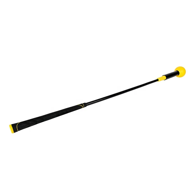 

Latest design golf practice field training aids and 48" golf practice swing training stick, Yellow