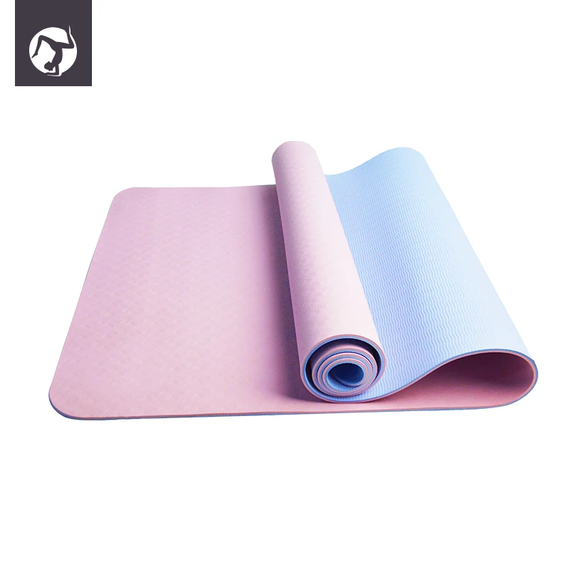 

Professional Superior Product Hot Sale Indoor Twin Color Tpe Yoga Mat With Great Price, Blue/green/yellow/red/pink/black/gray etc