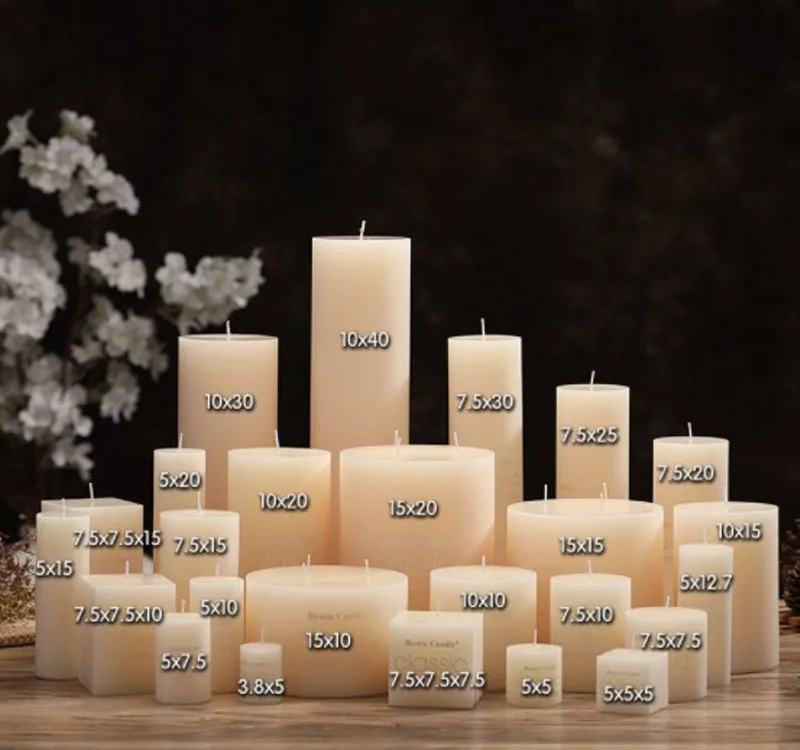 Wholesale Ivory Pillar Candles,Perfect For Wedding And Parties Buy