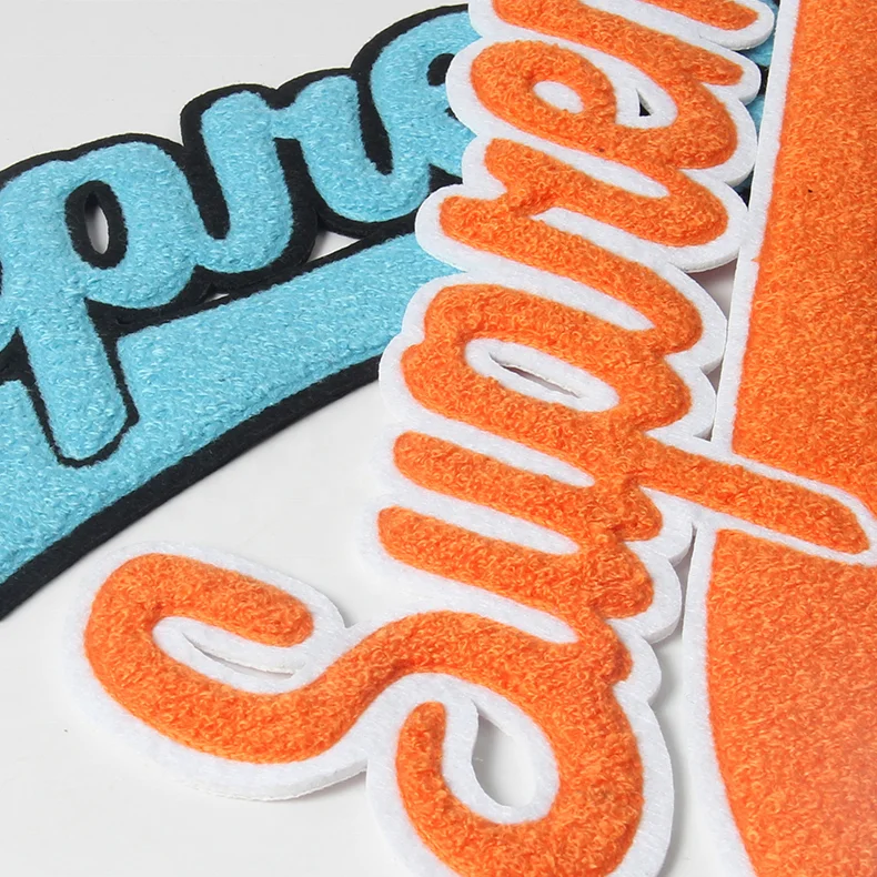 Custom Bulk Chenille Embroidery Patch Heat Transfer Letter Iron On