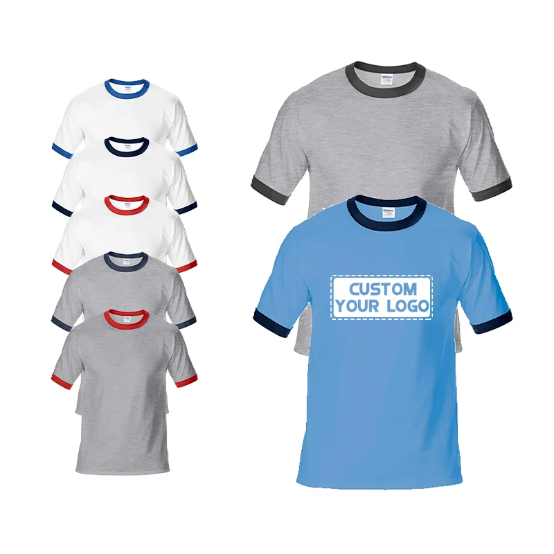 Custom Mens T Shirt Blank Two Tone Raglan Sleeves T Shirt for Men Women