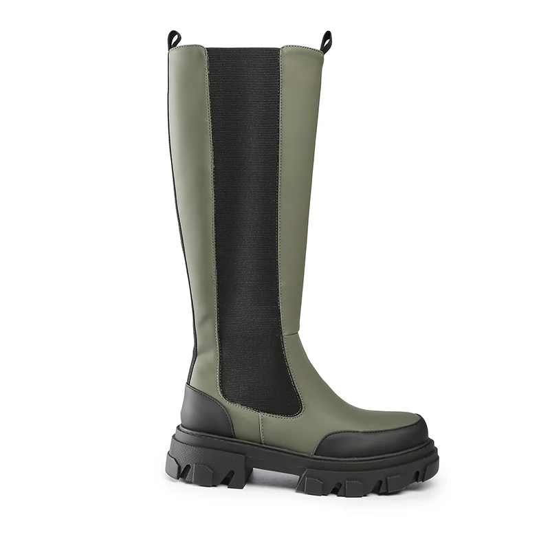 

Economical custom design thick bottom women knee boots for winter long boots women 2021