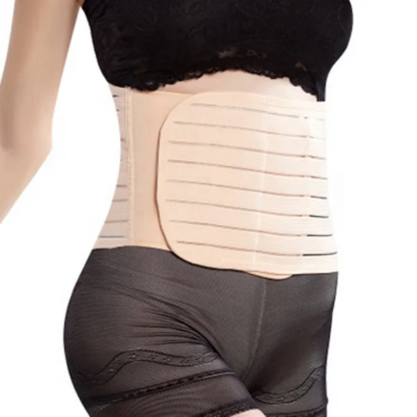 

Post Pregnancy Slimming Waist Shaper Corset Elastic Postpartum Tummy Control Pelvic Recovery Band, Beige, pink, black