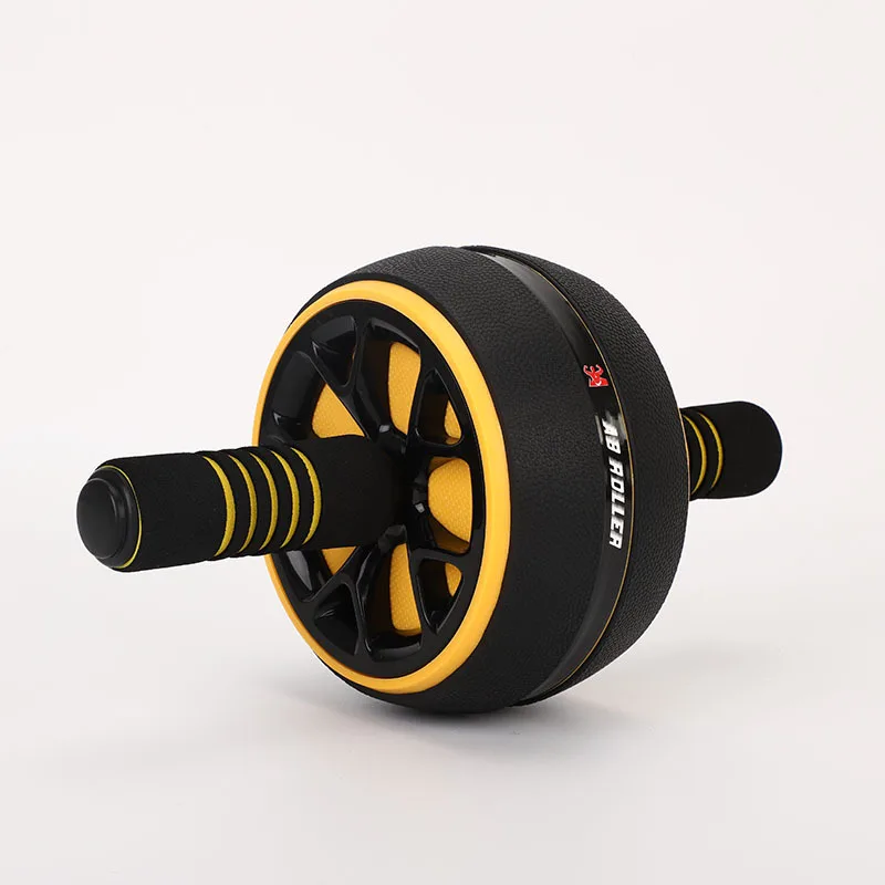 

6pack Abs Wheel Roller Abdominal Stretch Training Excercise, Red/balck/yellow/blue