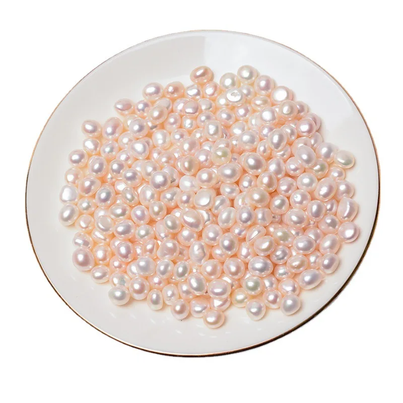 

Hobbyworker Natural Freshwater Cultured 6-9mm Pearl Loose Spacer Beads for Necklaces Bracelets Jewelry Making, Picture