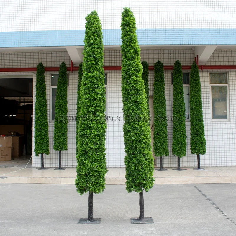 

uv resistance cedar boxwood topiary green plants artificial cypress tree for outdoor, Customized