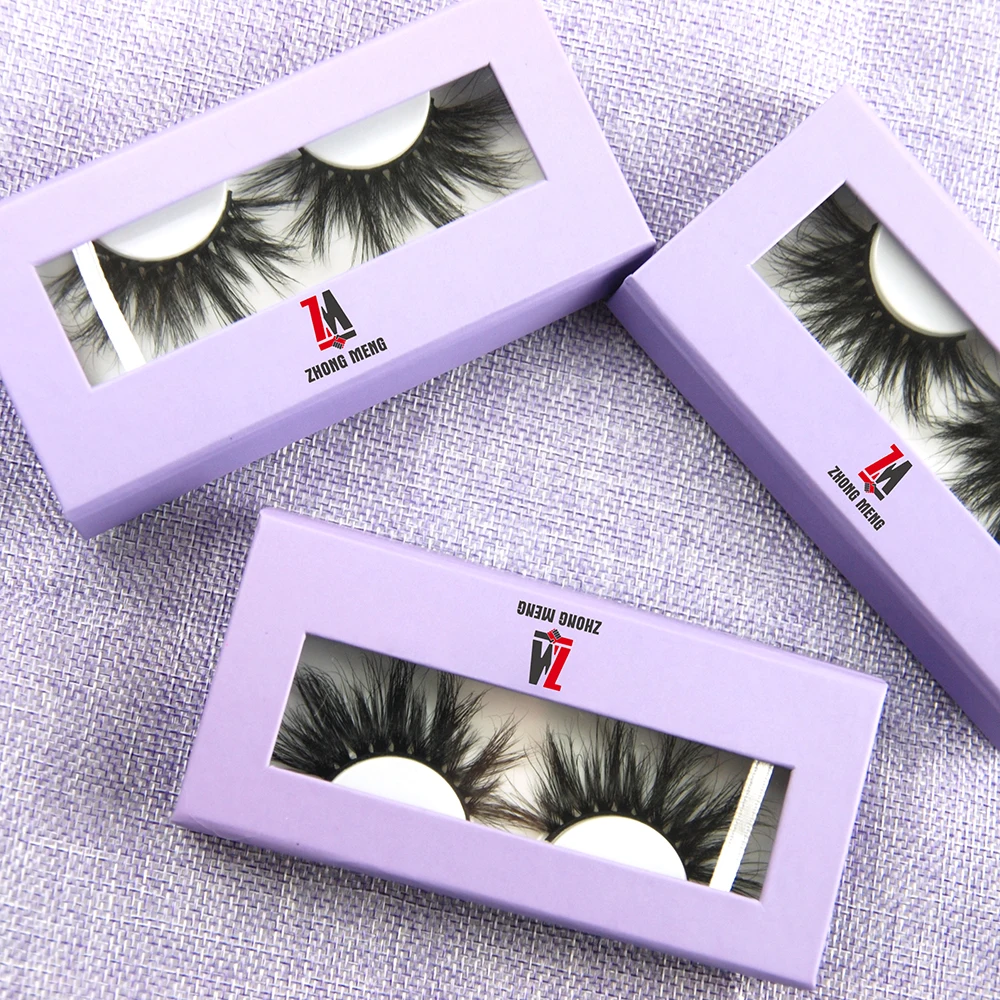

new style 25mm 3d mink eyelash best selling lashes big thick eyelashes, Black