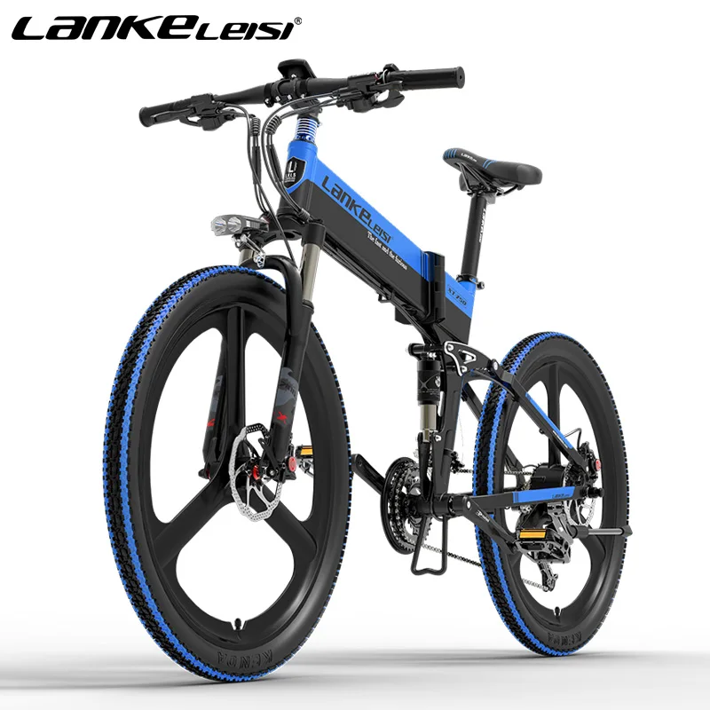 

LANKELEISI XT750S E Bike 26 inch electric mountain bike folding bike 48v14.5ah Panasonic lithium battery 500W electric bicycle