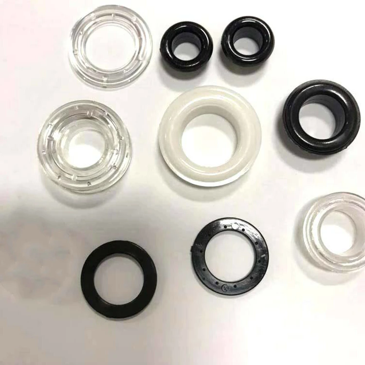 Customized Transparent 15mm Plastic Snap Eyelets Grommets Polyester