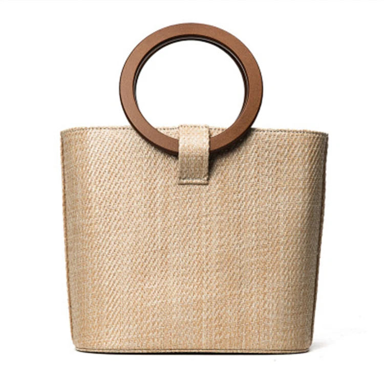 

Wholesale cheap handbags eco friendly beach bag rattan bag woven, Customizable