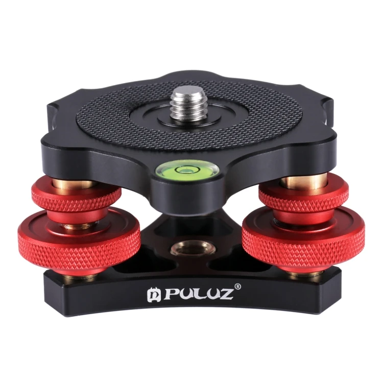 

Professional Aluminum Alloy Adjustment Dials Leveling Base Tripod Ball Head for Camera Tripod Head, Black