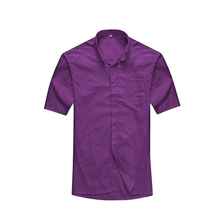 

Short Sleeve Polyester Purple OEM Priest Clergy Shirt, Requirement