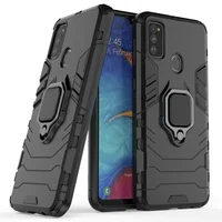 

360 Rotating Metal Ring Holder TPU PC Hybrid Magnetic Protection Mobile Cover For Samsung Galaxy M30s Phone Case