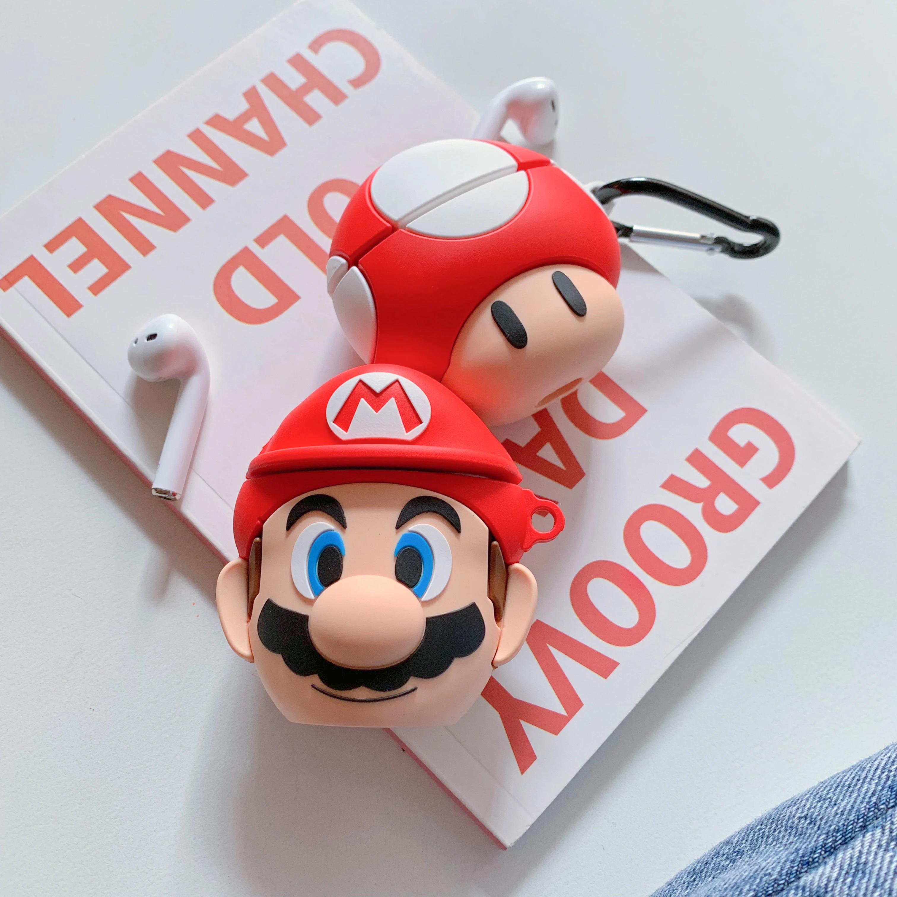 

Wholesale supplier custom airpod case Super Mario series for airpods pro/2/1 case cover with keychain