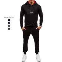 

Custom Logo Mens Joggers Outdoors Training Tracksuits Blank Long Sleeve Sweatshirt Mens Hoodies Gym Sport Set