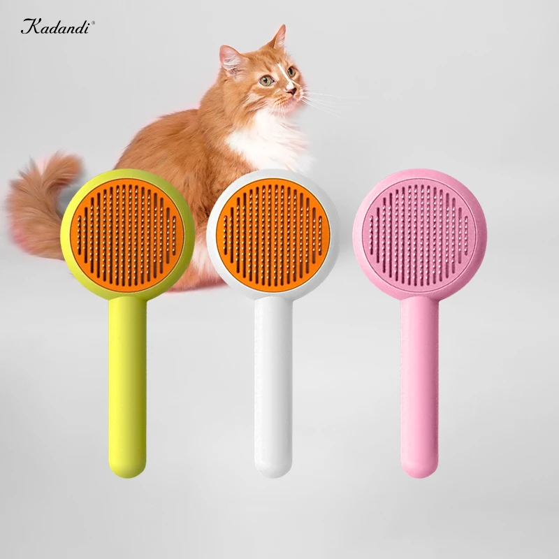 

Cleaning bath flea knot removal handle grooming massage brushes pet hair comb