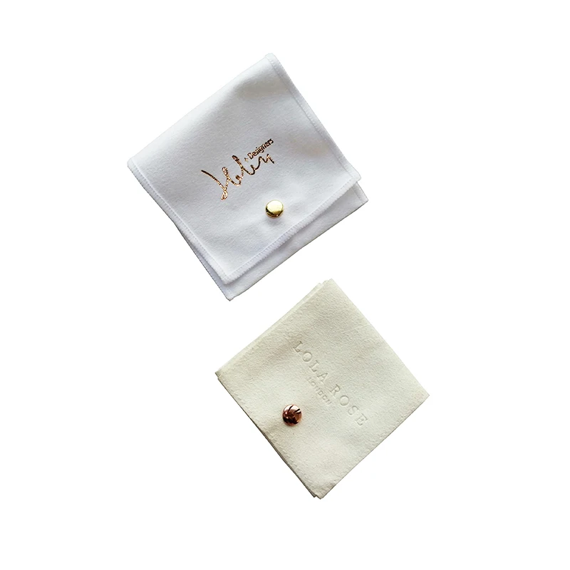 Custom Jewelry Pouch Suede Drawstring Storage Jewelry Pouch with logo