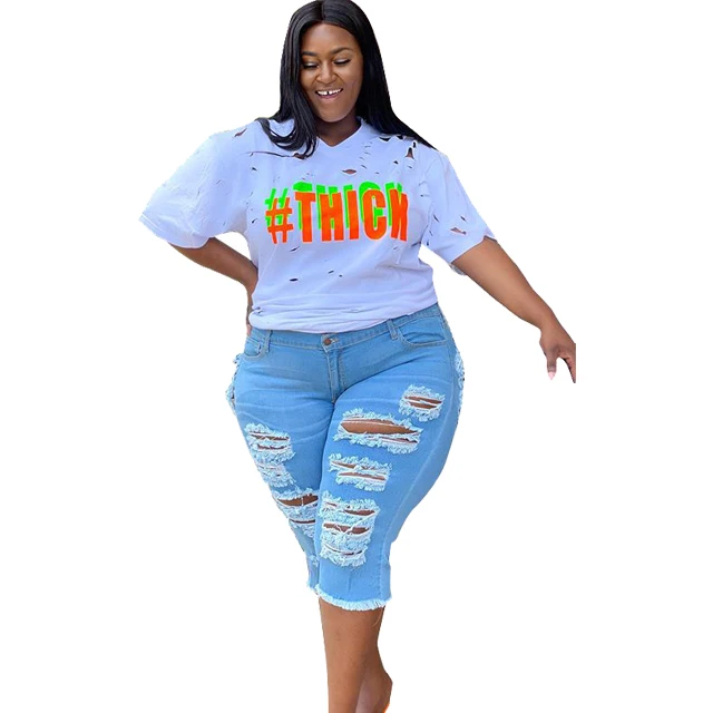 

GX0048 wholesale plus size women ripped jeans fashion denim shorts, Picture