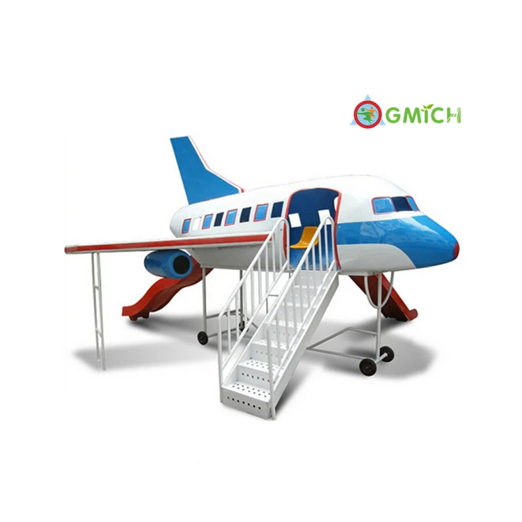 

Best selling popular kids airplane outdoor fiberglass playground for children JMQ-G213A, Can customize