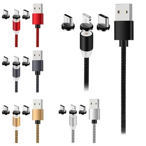 1M Magnetic USB Charging Cable Lightning Type C & Micro USB