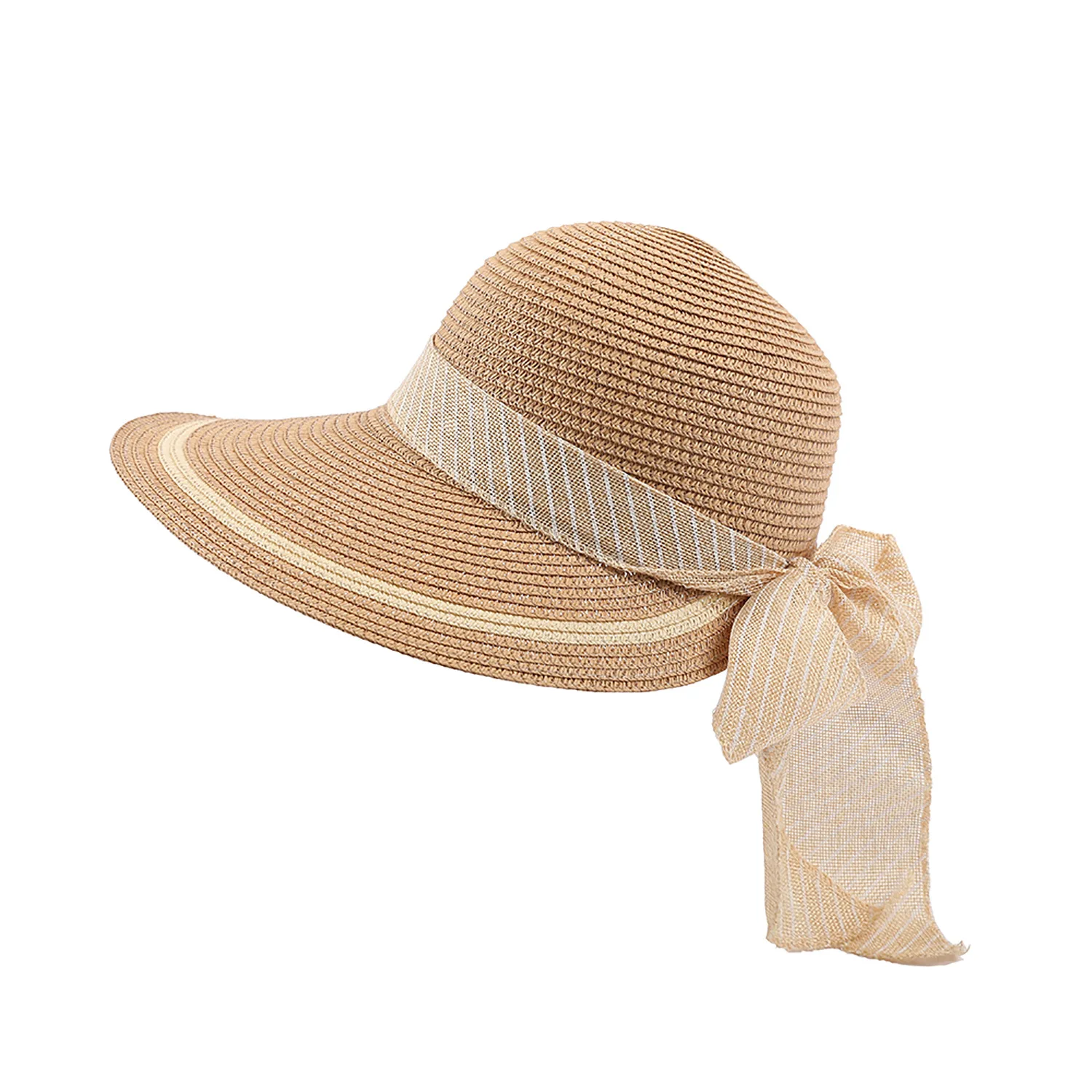 2023 New Lady Elegant One Size Fashion Summer Beach Straw Hat With