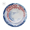 MC western weddings supplies ceramic tableware cheap bright colored phantom porcelain dinner plates for Party Serving set plates