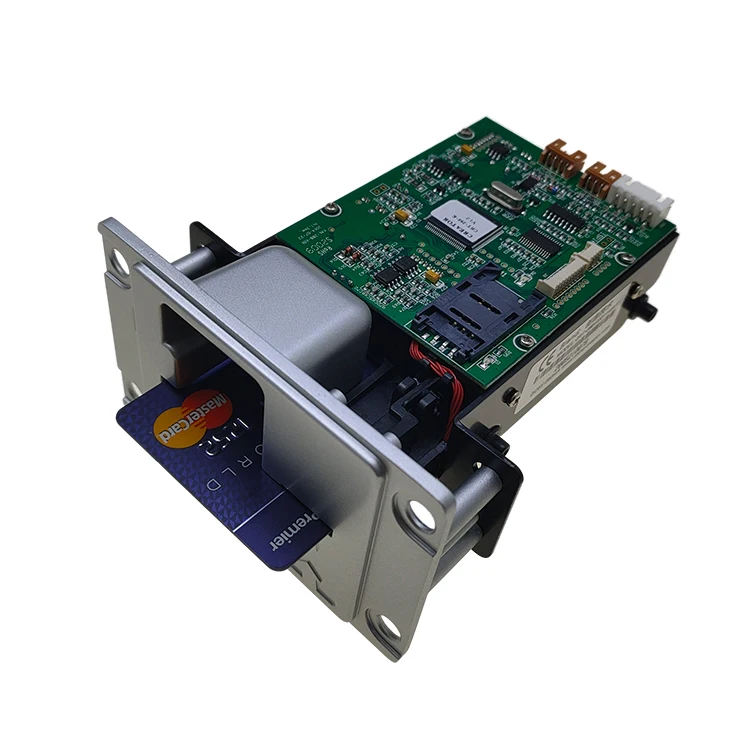 Manual Insertion / Ic /rfid Card Reader With Card Lock