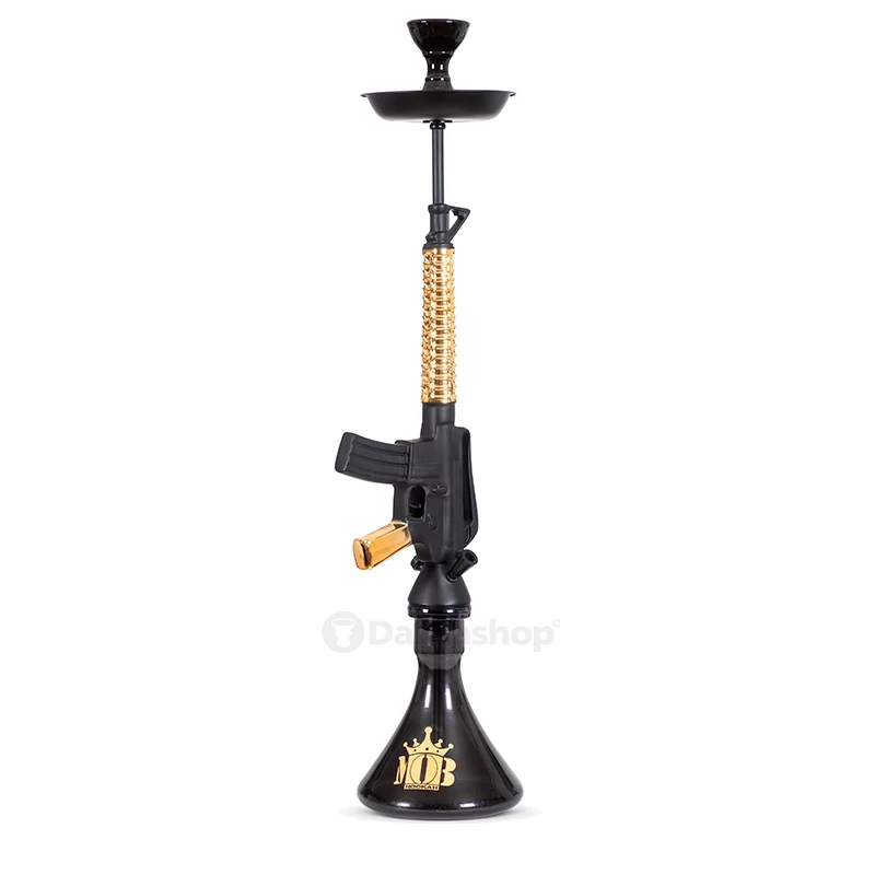 

Newest Design Smoking Shisha AK47 Gun M4 Portable Germany Hookah, Gold