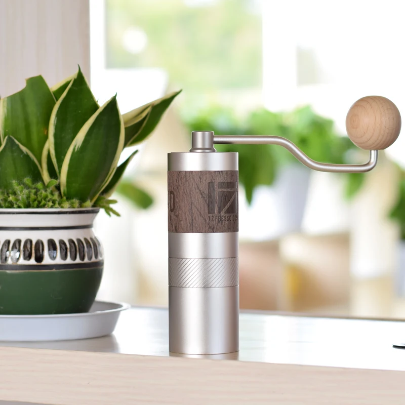

mini manual coffee grinder portable Aluminum Manual Coffee grinder Stainless steel Burr grinder Conical Coffee bean