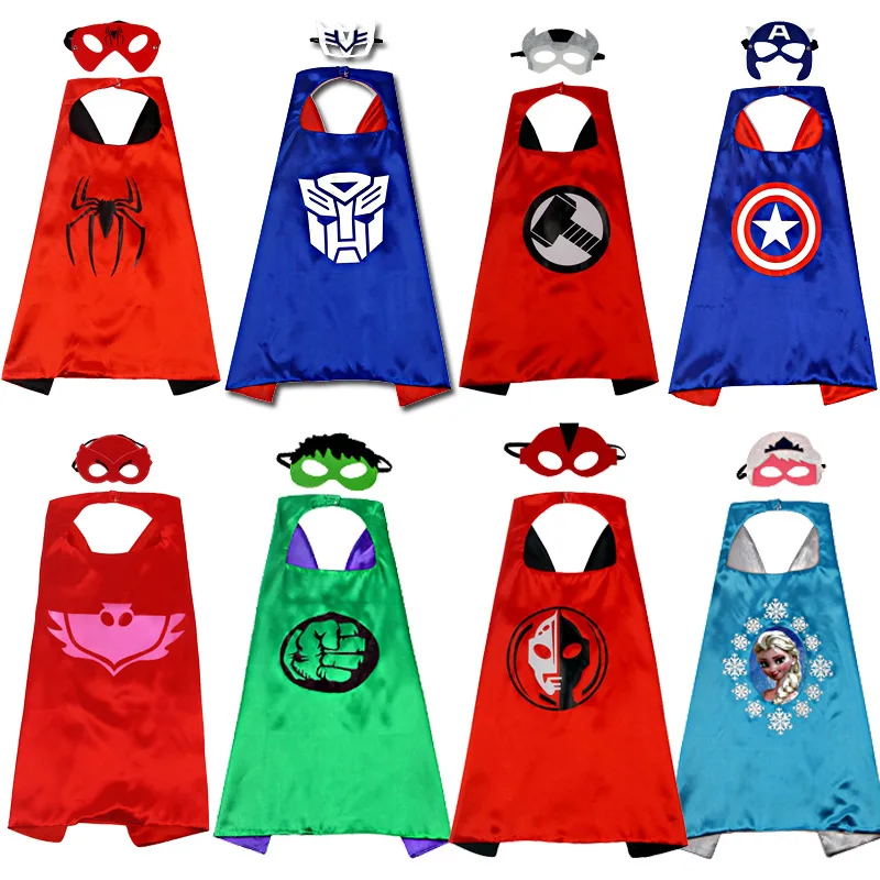 

Superhero Capes for Kids 3-10 Year Old Boy Gifts Boys Cartoon Dress up Costumes Party Supplies