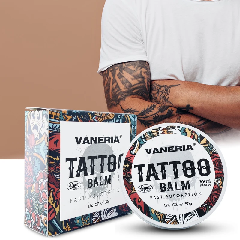 

VANERIA Tattoo Aftercare Cream Organic Soothing Promote Repair Skin Tattoo Balm