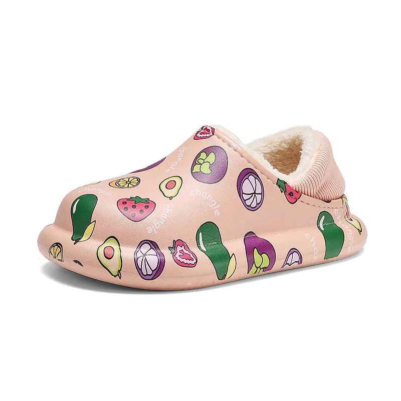 

Lovely New Fashion Trend Sandalia Infantil EVA Material Plush Linning Children's Slippers Kids Sandals Baby Sandals