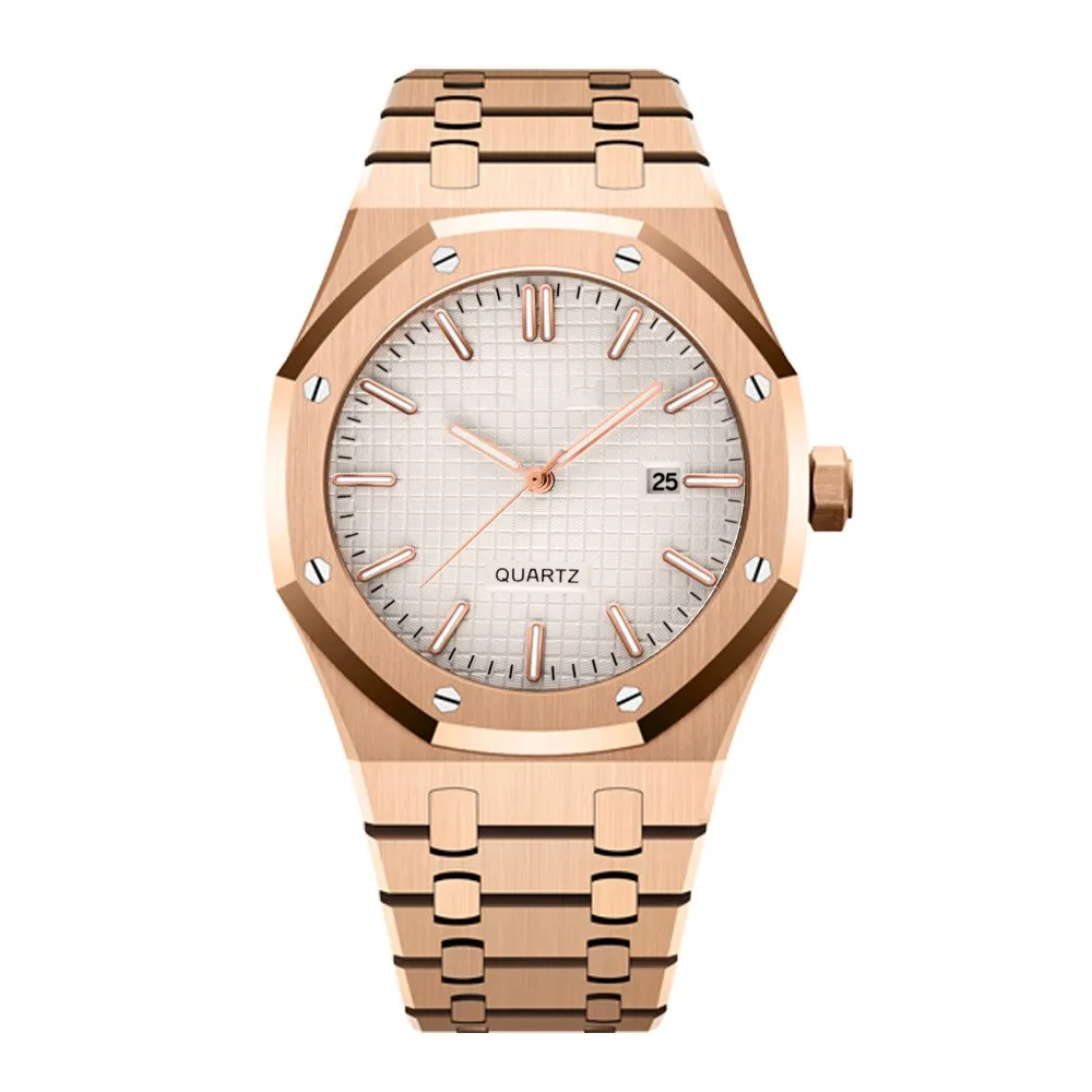 

business watch brand mens quartz watches luxury stainless steel band wrist men watch custom logo