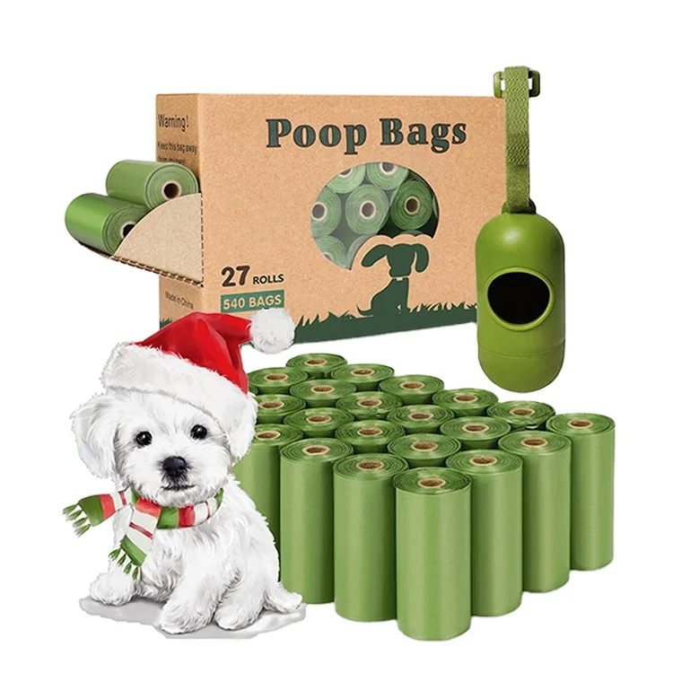 

Hot Selling Durable Biodegradable Pet Cat Dog Waste Bag Drawstring Scented Dog Poop Bag Leak-Proof Pick Up Bag, Black/green or as your reqirement