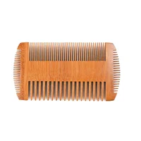 

Chinese Factory Wholesale Custom Logo Wood Mens Moustache Brush And Comb 4 Side Wooden Beard Comb