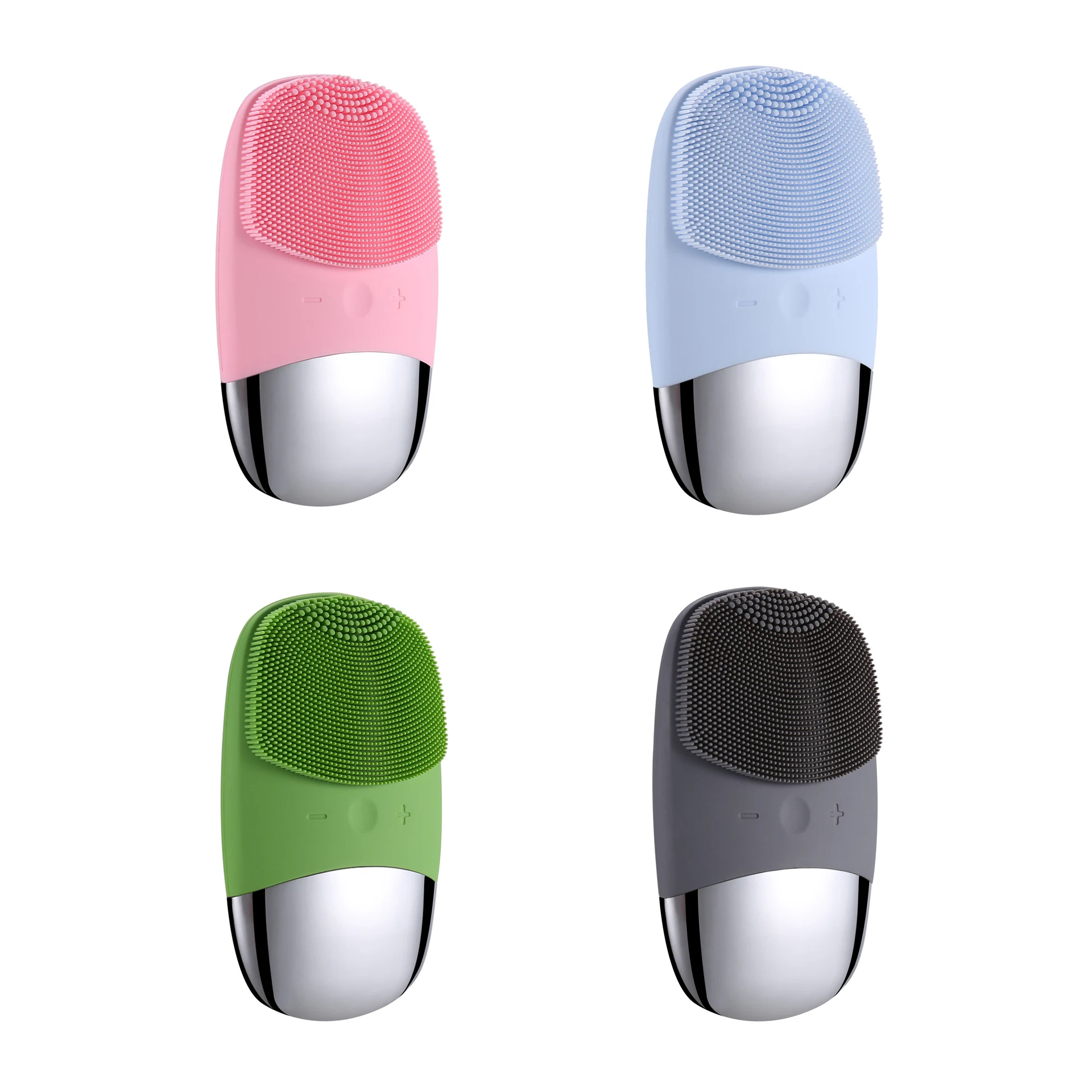 

2021 Trending Beauty Equipment High Quality Pink Silicone Facial Massage Cleansing Device Brush