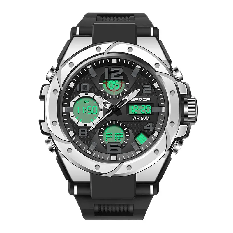 

2021 G style Brand Men Military Digital Quartz Dual Display Watch Waterproof Watch for Men Sports Watch
