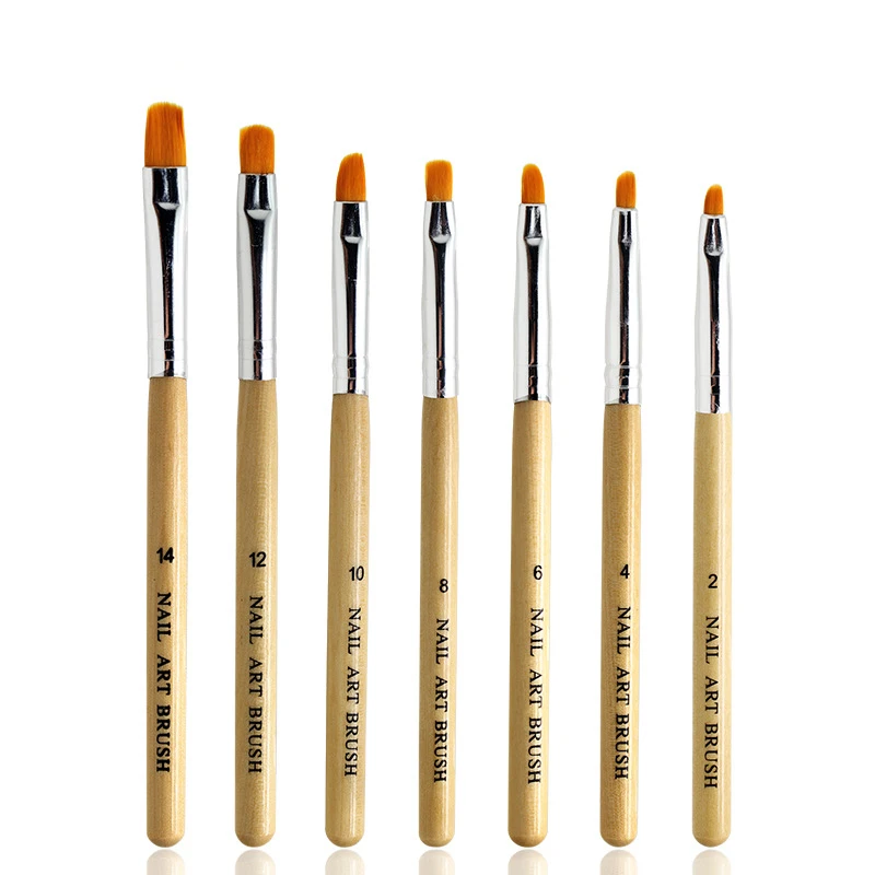 

Aokitec Professional Liner Brush Wooden Acrylic Handle Design Nail Art Brushes Set