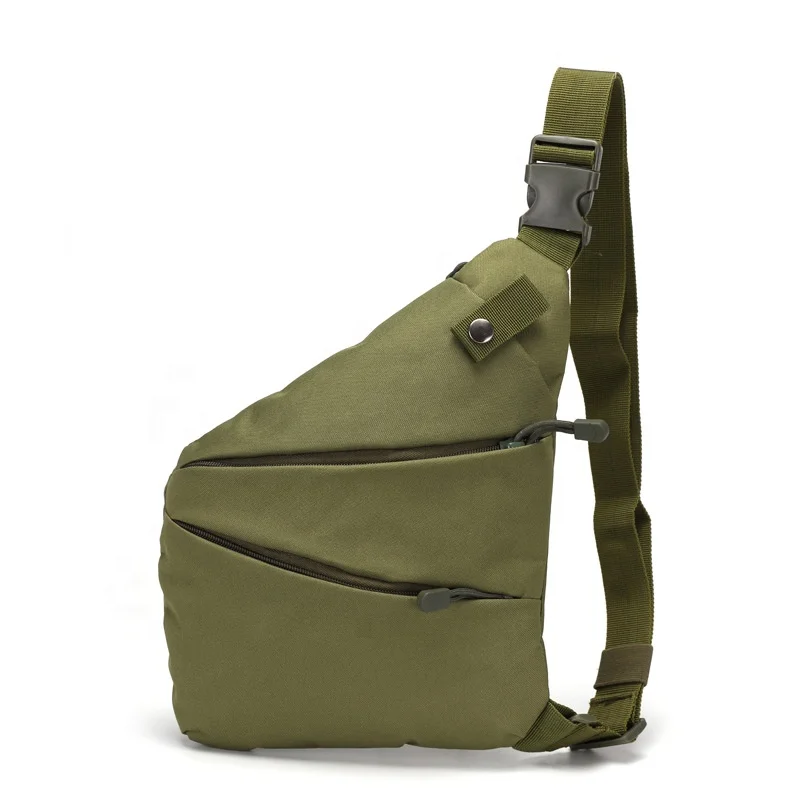 

Man Thin Personal Pocket Bag Holster Tactical Shoulder Sling Vintage Crossbody Bags Outdoor Zipper Anti-theft Men's Bag