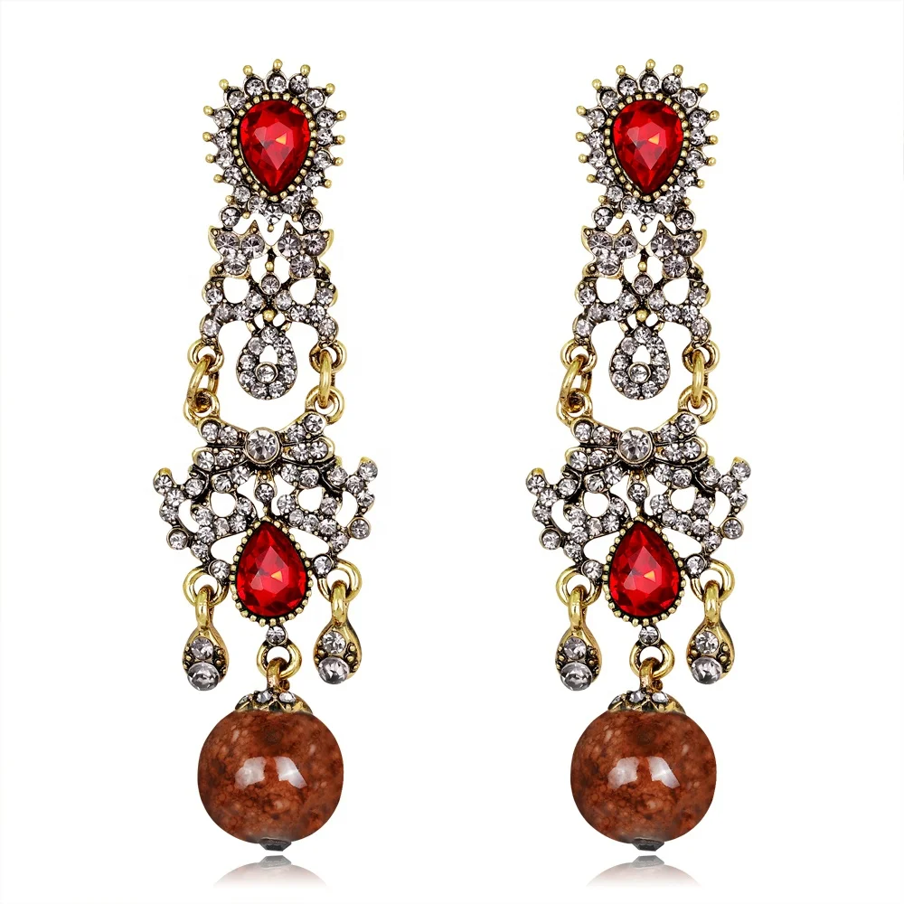 

Fashionable and Luxurious Ladies' Rhinestone Earring Jewelry, Picture shows