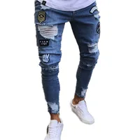 

2020 New Fashion Skinny Ripped Stretch Mens Jeans High Street Style Pencil Pants