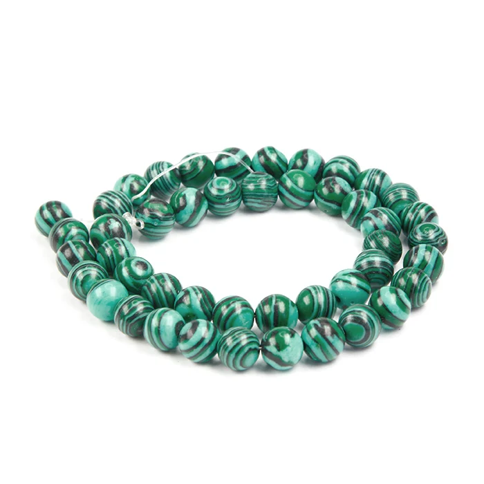 

Wholesale Natural stone loose beads malachite for DIY jewelry, Picture
