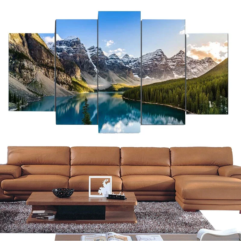 

5 Panel Home Decoration Canvas Painting Wall Art Decor, Customized color