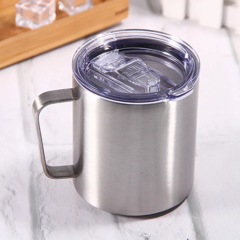 

BBA192 Customize Retro Handle Double Layer Stainless Steel Insulation Mug Men Office Coffee Cocktail Glass