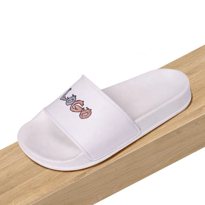 
plastic outdoor soft custom logo children slippers, PVC summer beach pink blank children and kids logo slide sandal 