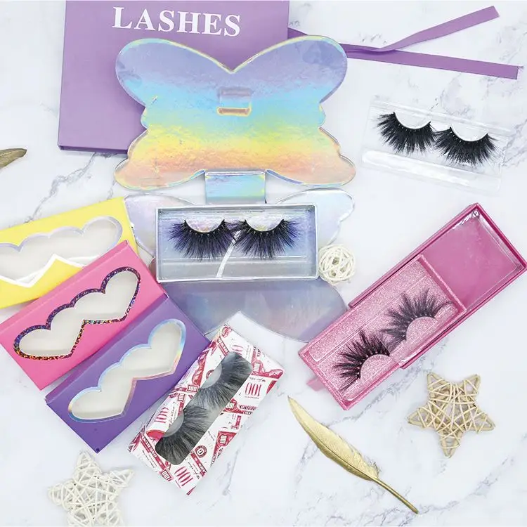 

Mink Eyelashes Vendor 3d Mink Eyelashes 25mm Bundles With Customize Box, Natural black or colorful