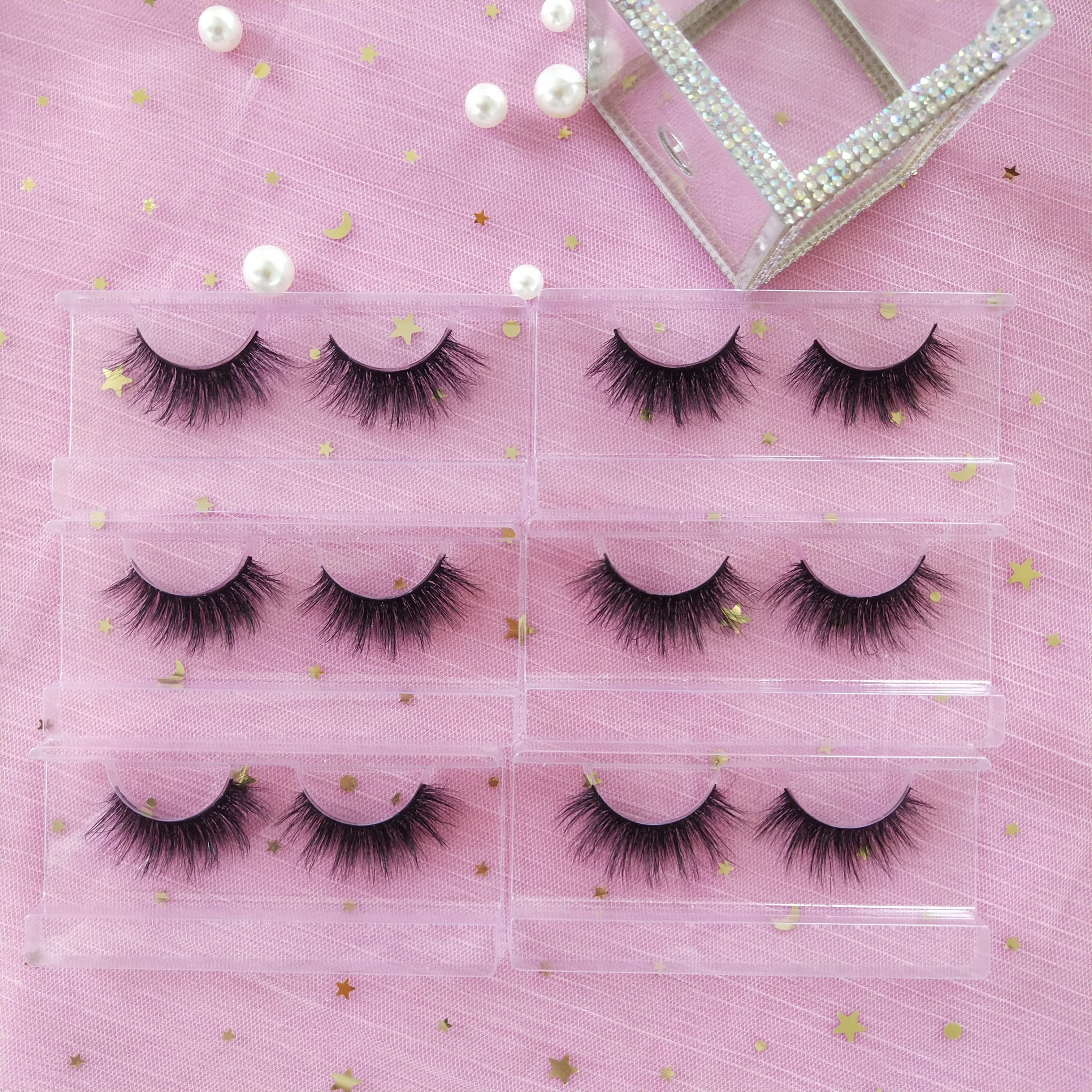

Mink Lashes Vendor Eyelashes Cases Packaging Box Private Label Custom