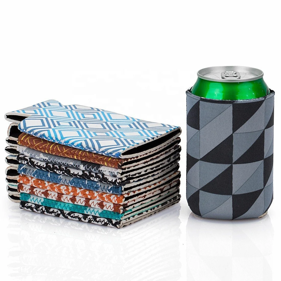 

Customized Top Quality Insulated Waterproof Neoprene Can Cooler Sleeves can Holder for Standard Cans of 12oz