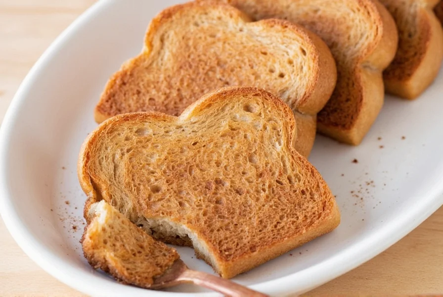 Three variations of cinnamon sugar toast with different toppings on wooden board