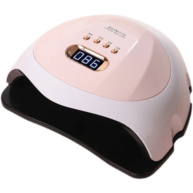 

New 108W UV LED Nail Lamp for Nail Dryer 4 MODE For Curing All Gel Nail Polish With Motion Sensing Manicure Pedicure Salon Tool, White+pink